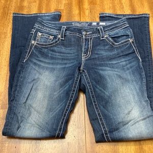 Miss Me jeans, size 27, mid rise, boot cut jeans